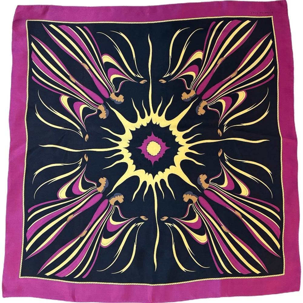 Maxine Noel Silk Scarf • Oscardo 31” Square - Indigenous Canadian Art 🇨🇦 - Picture 3 of 8